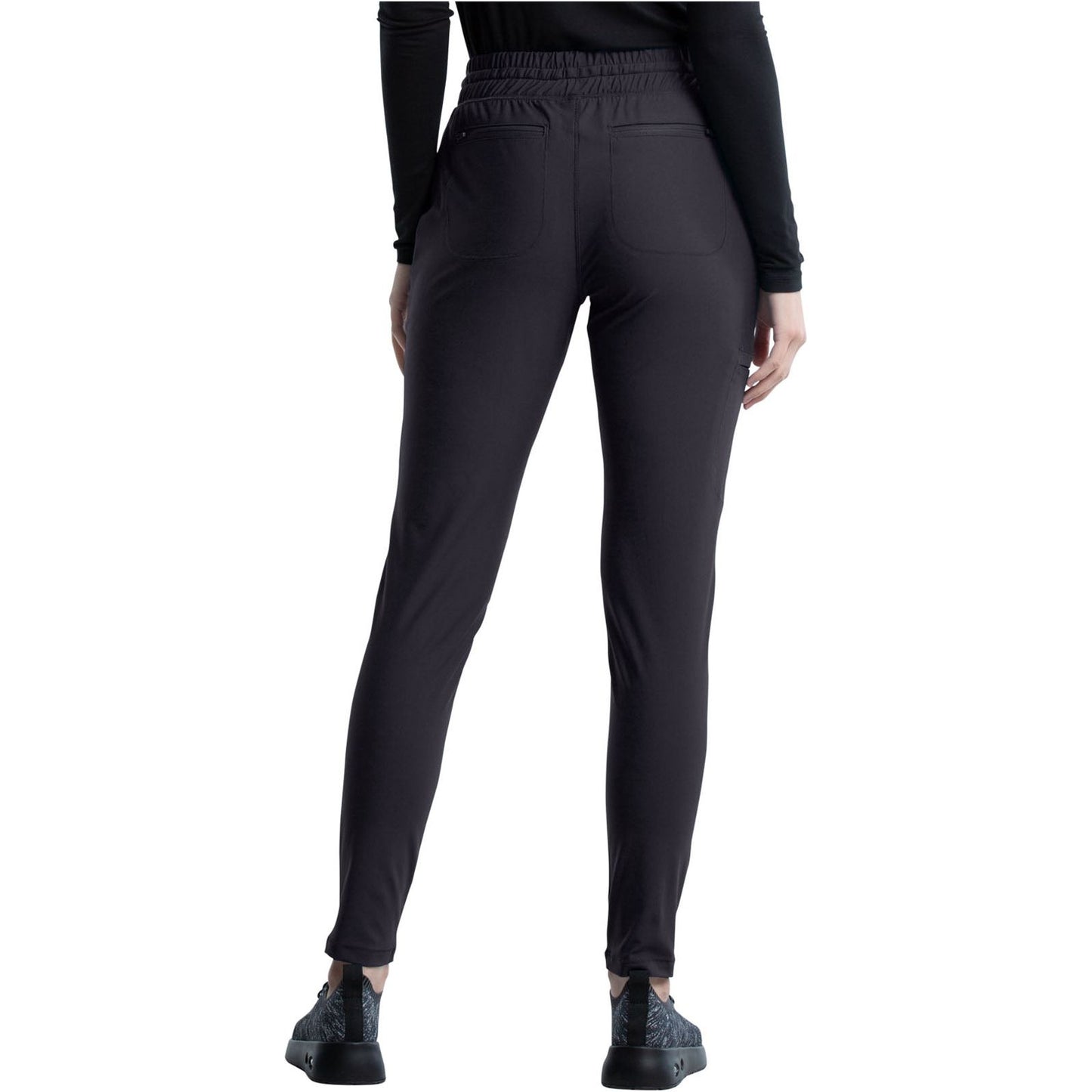 Mid Rise Tapered Leg Drawstring Pant