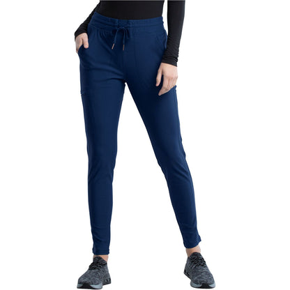 Mid Rise Tapered Leg Drawstring Pant