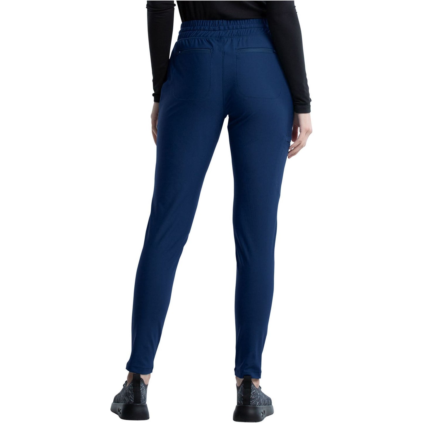 Mid Rise Tapered Leg Drawstring Pant