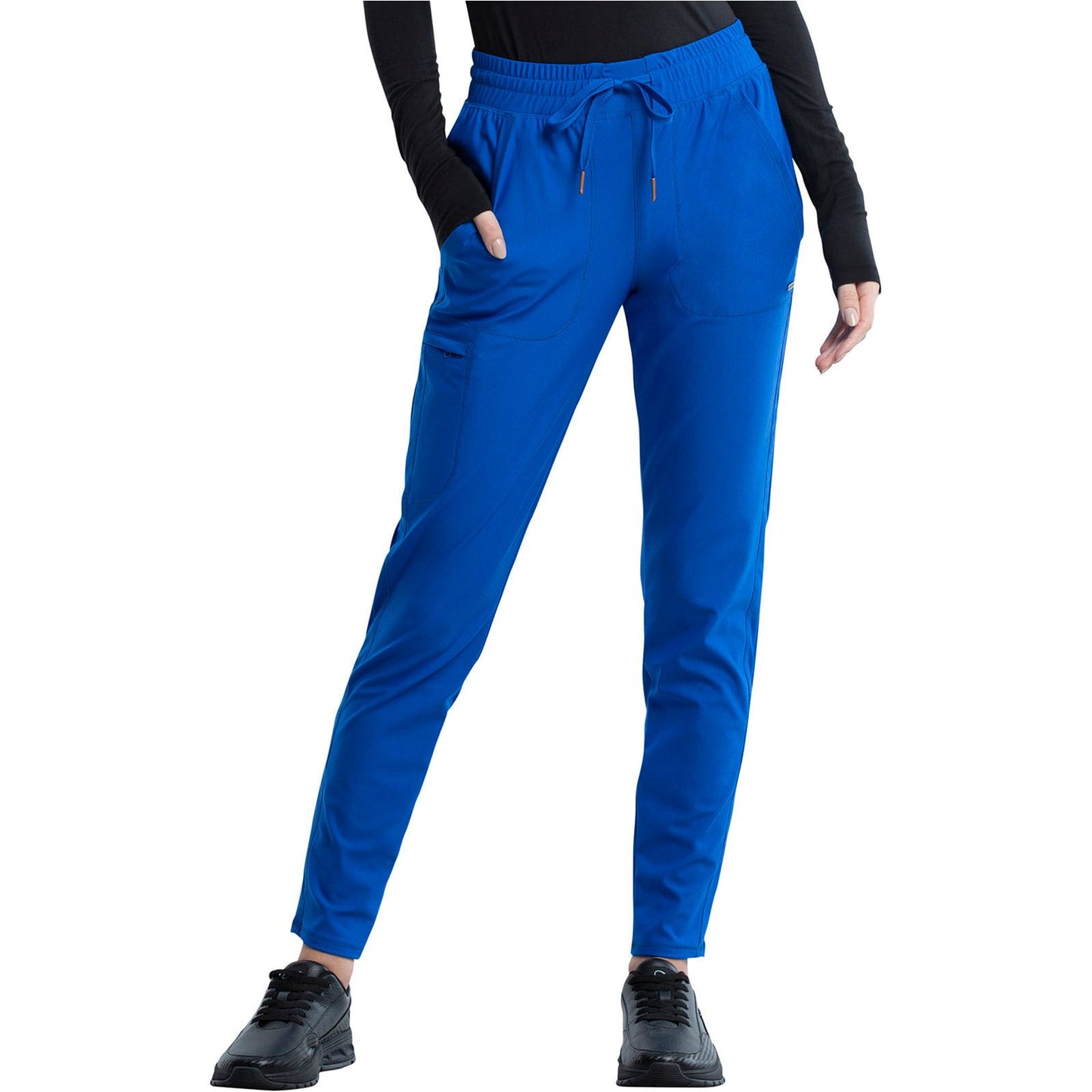 Mid Rise Tapered Leg Drawstring Pant