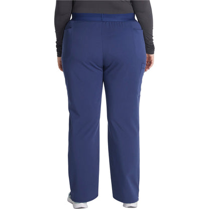 Mid Rise Pull-on Straight Leg Pant