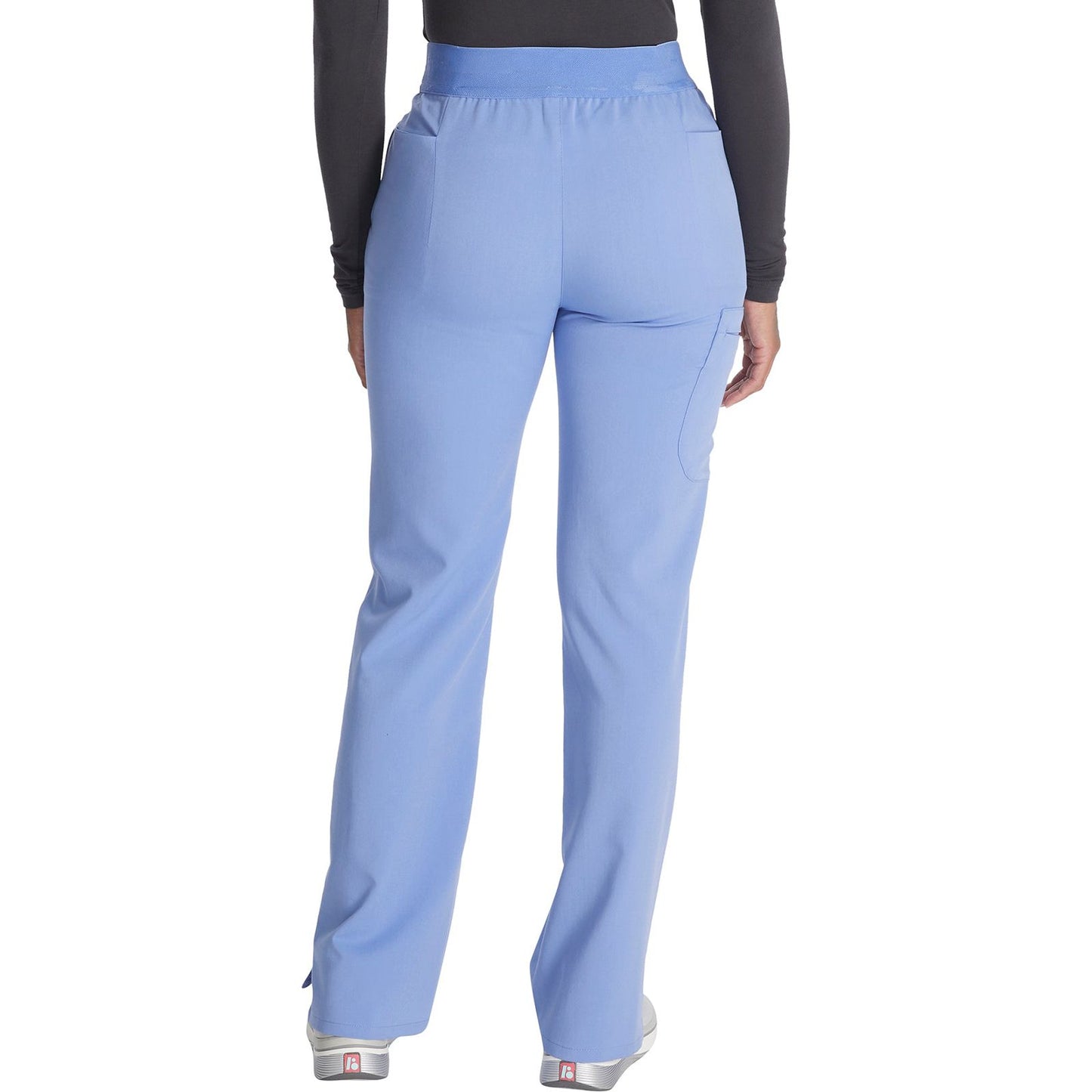 Mid Rise Pull-on Straight Leg Pant