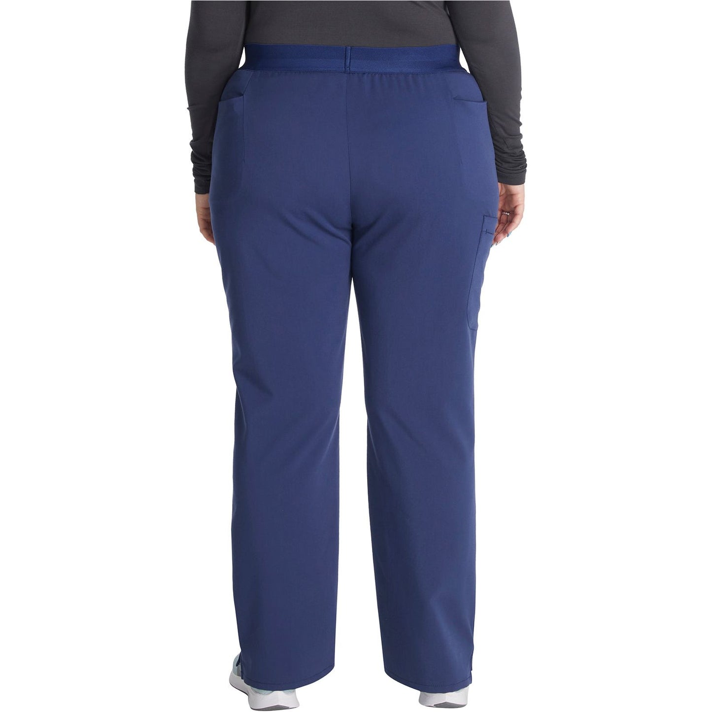 Mid Rise Pull-on Straight Leg Pant