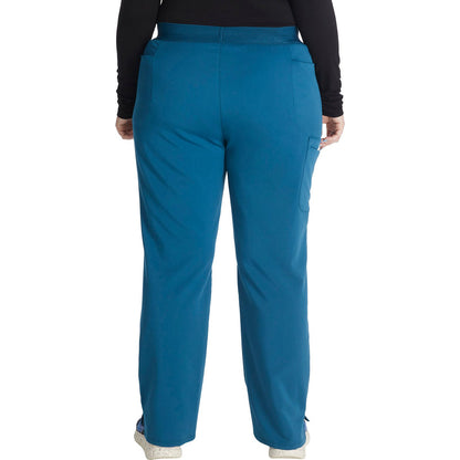 Mid Rise Pull-on Straight Leg Pant