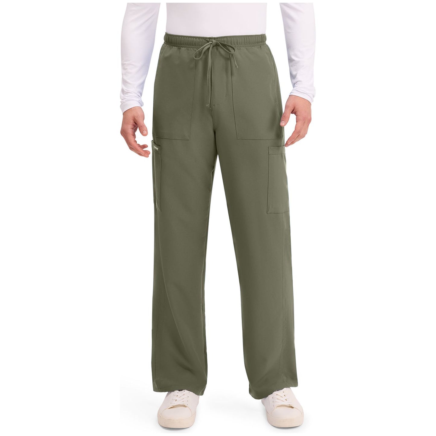 Men's Mid Rise Zip Fly Straight Leg Pant