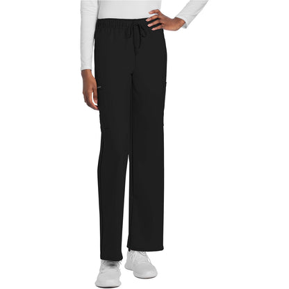 Unisex Mid Rise Drawstring Straight Pant