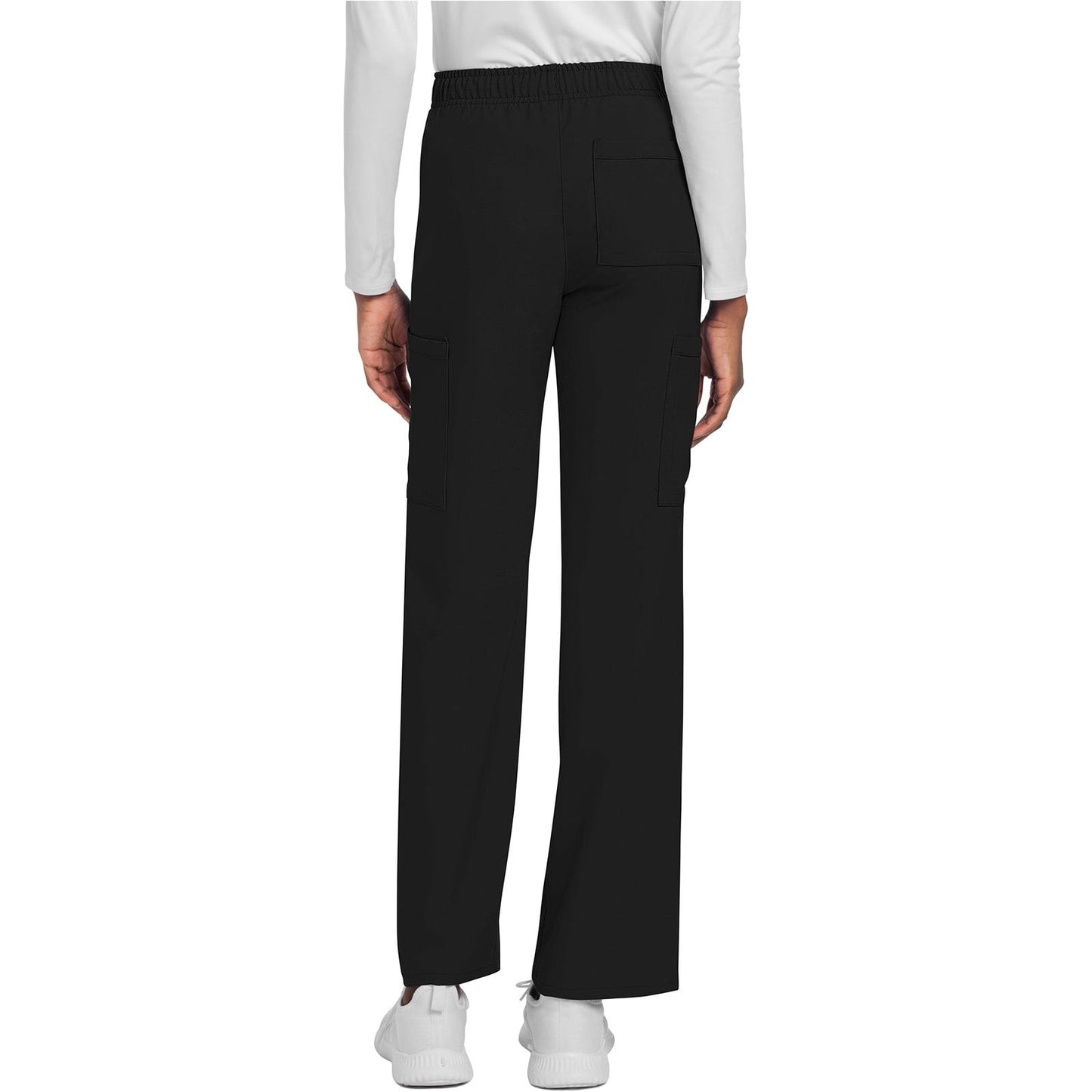 Unisex Mid Rise Drawstring Straight Pant