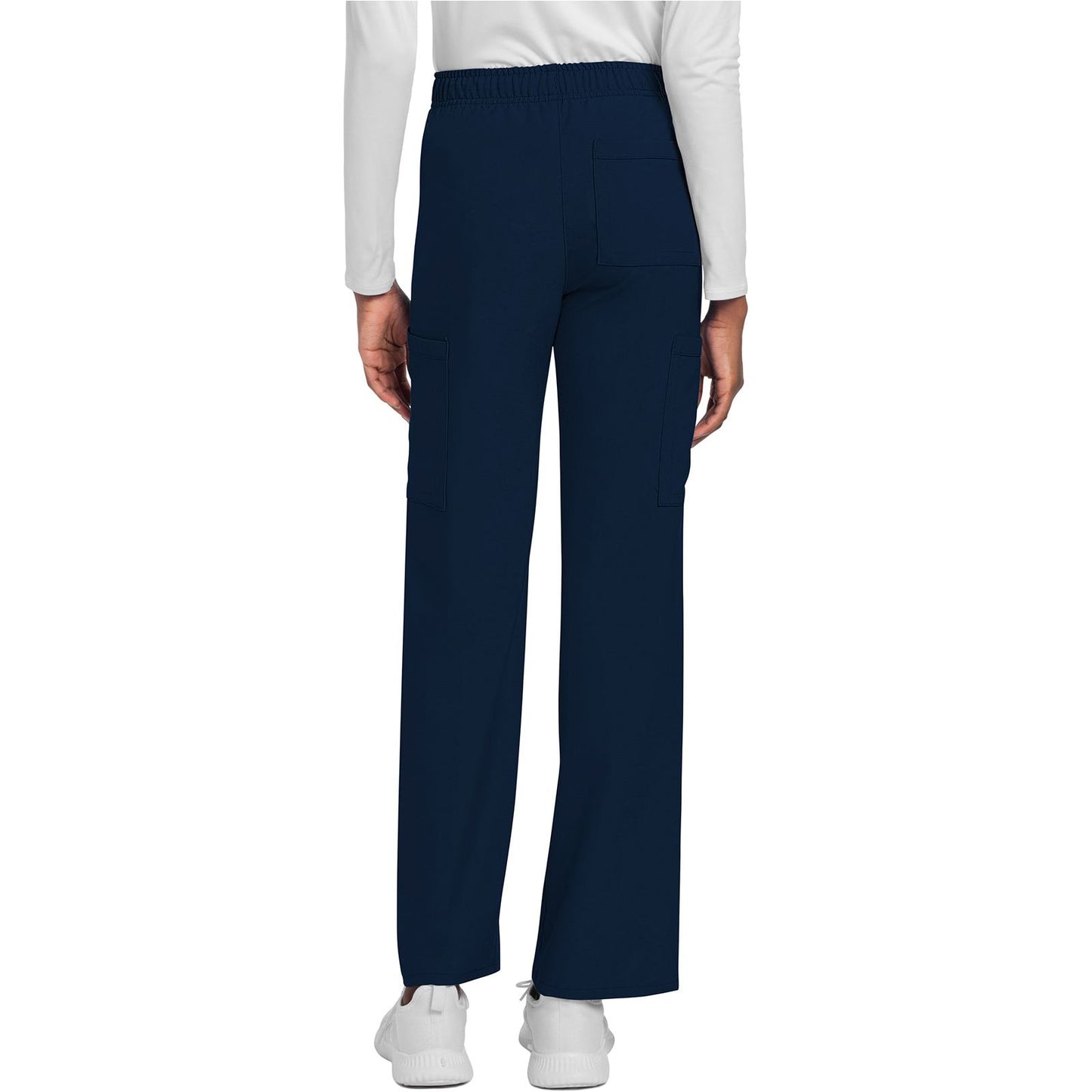 Unisex Mid Rise Drawstring Straight Pant