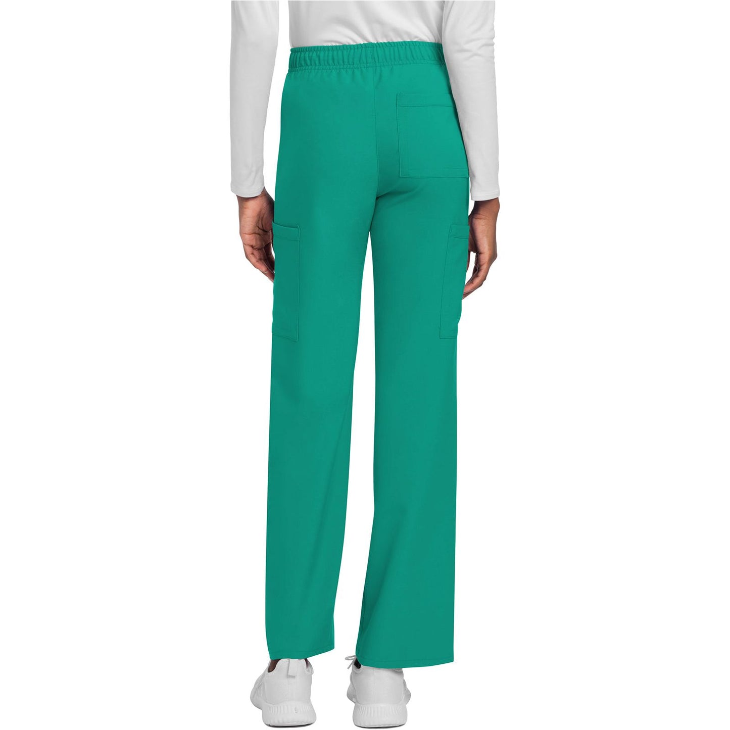 Unisex Mid Rise Drawstring Straight Pant