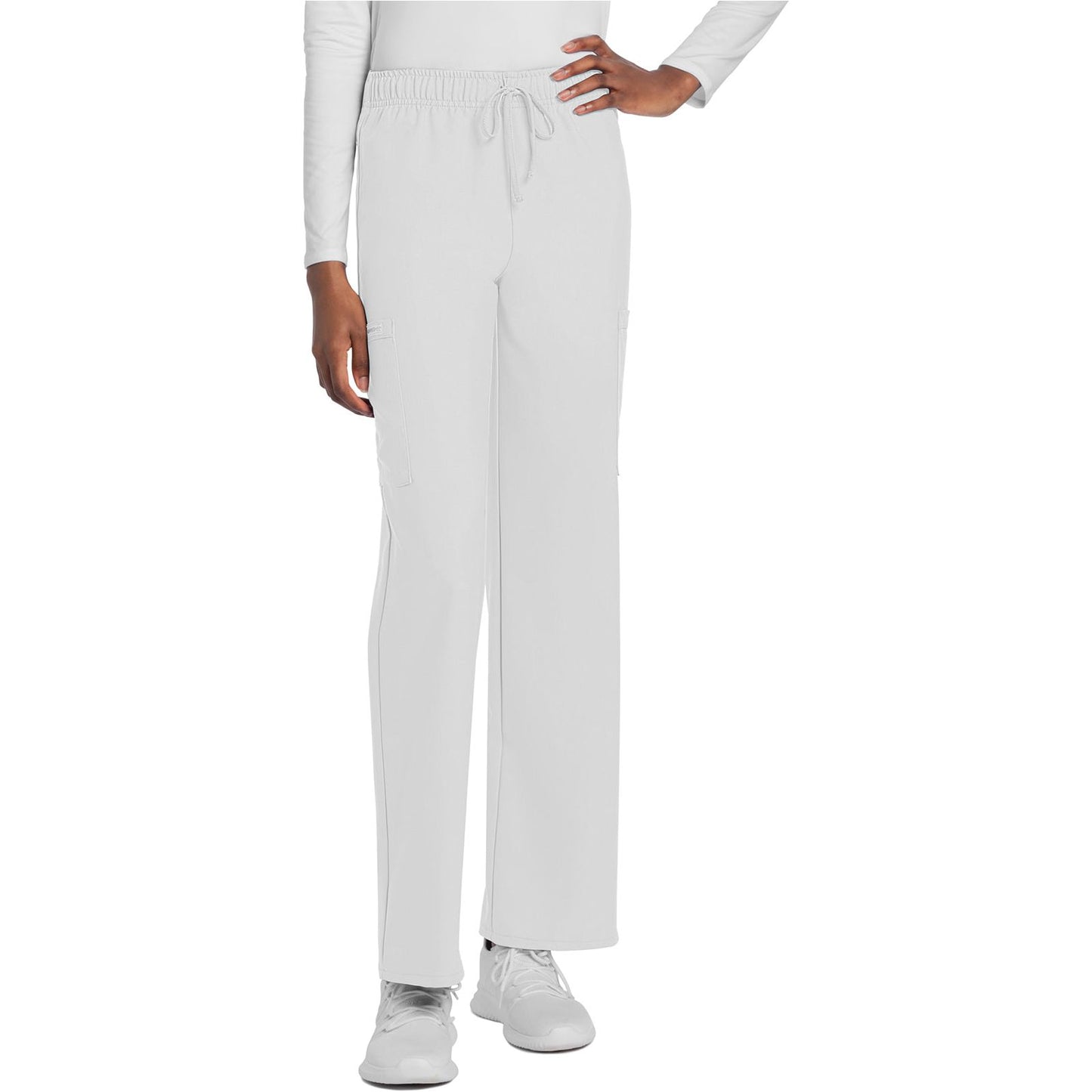 Unisex Mid Rise Drawstring Straight Pant