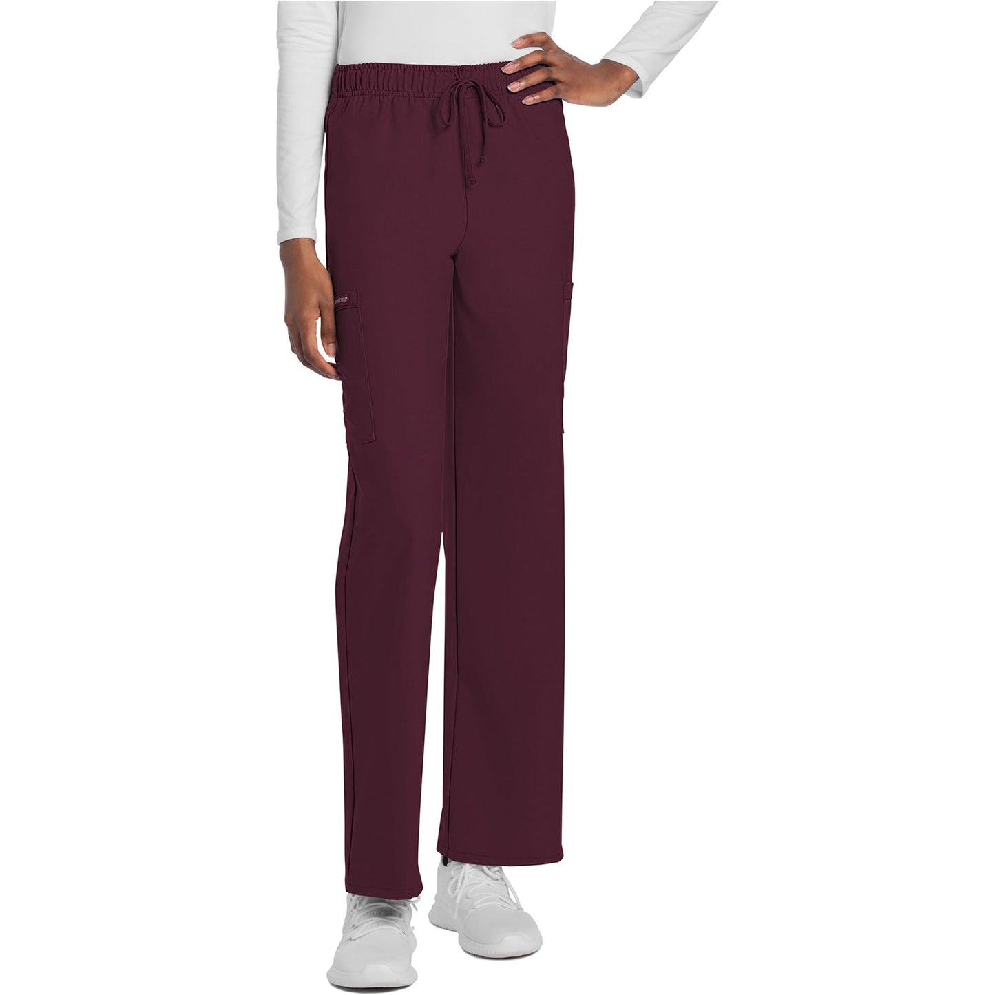 Unisex Mid Rise Drawstring Straight Pant