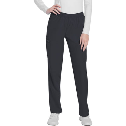 Mid Rise Pull-on Slim Leg Cargo Pant