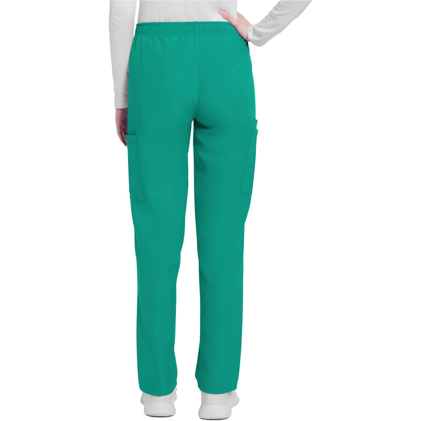 Mid Rise Pull-on Slim Leg Cargo Pant