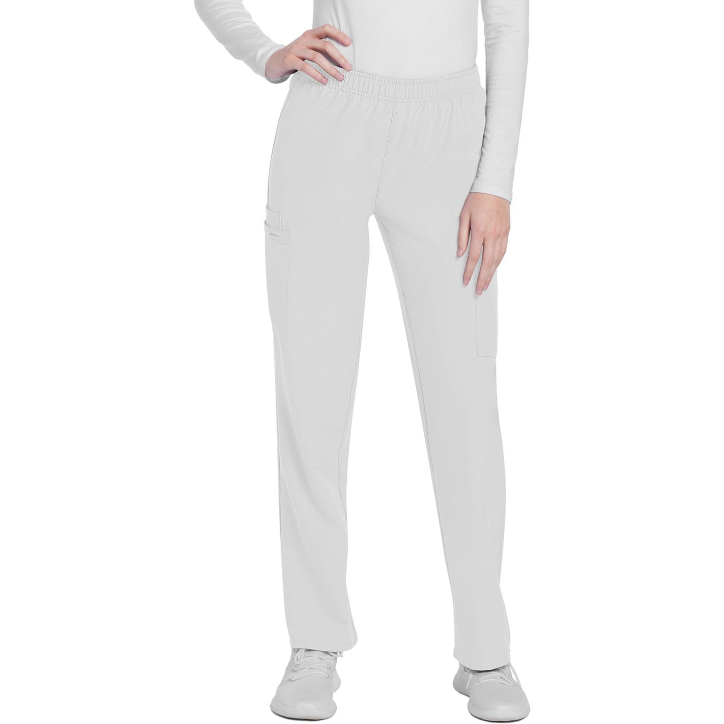 Mid Rise Pull-on Slim Leg Cargo Pant