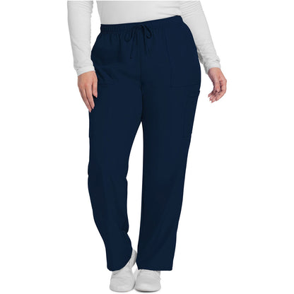 Mid Rise Pull-on Slim Leg Cargo Pant