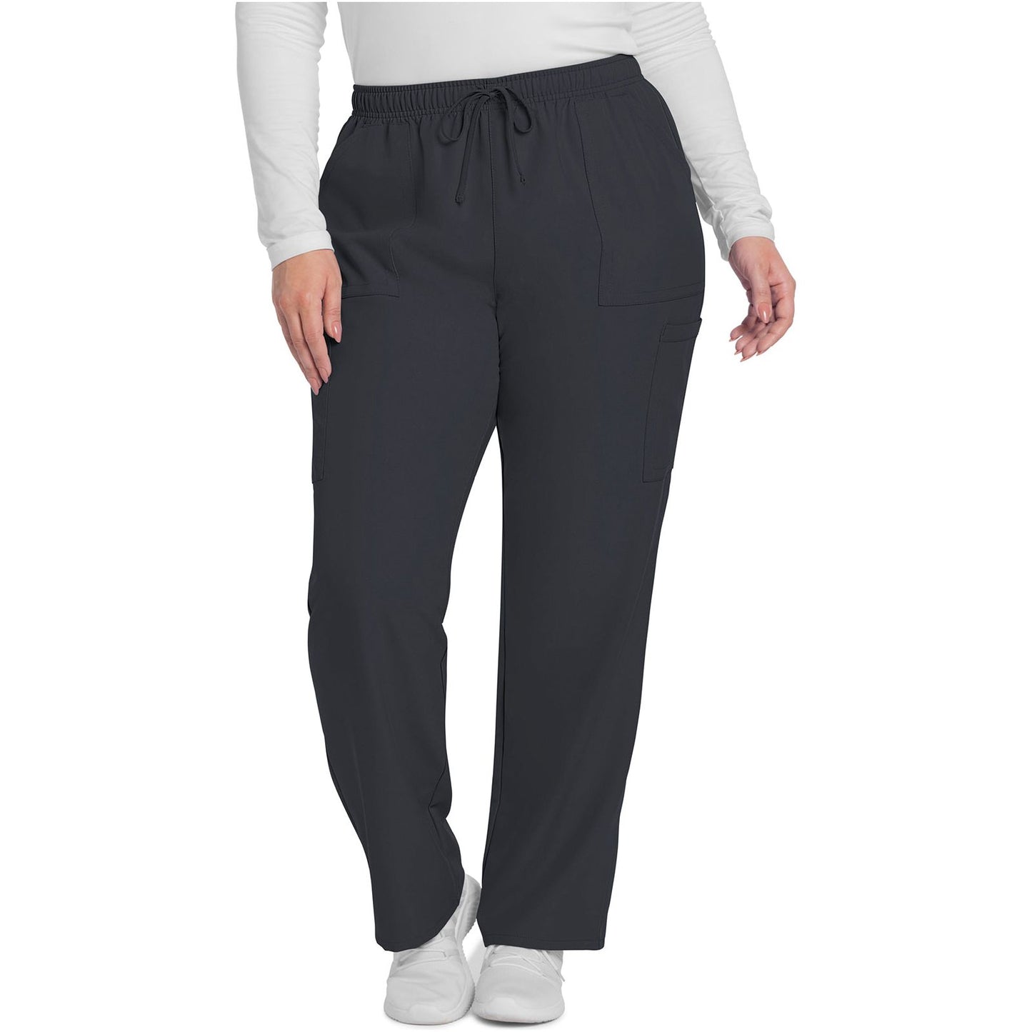 Mid Rise Pull-on Slim Leg Cargo Pant
