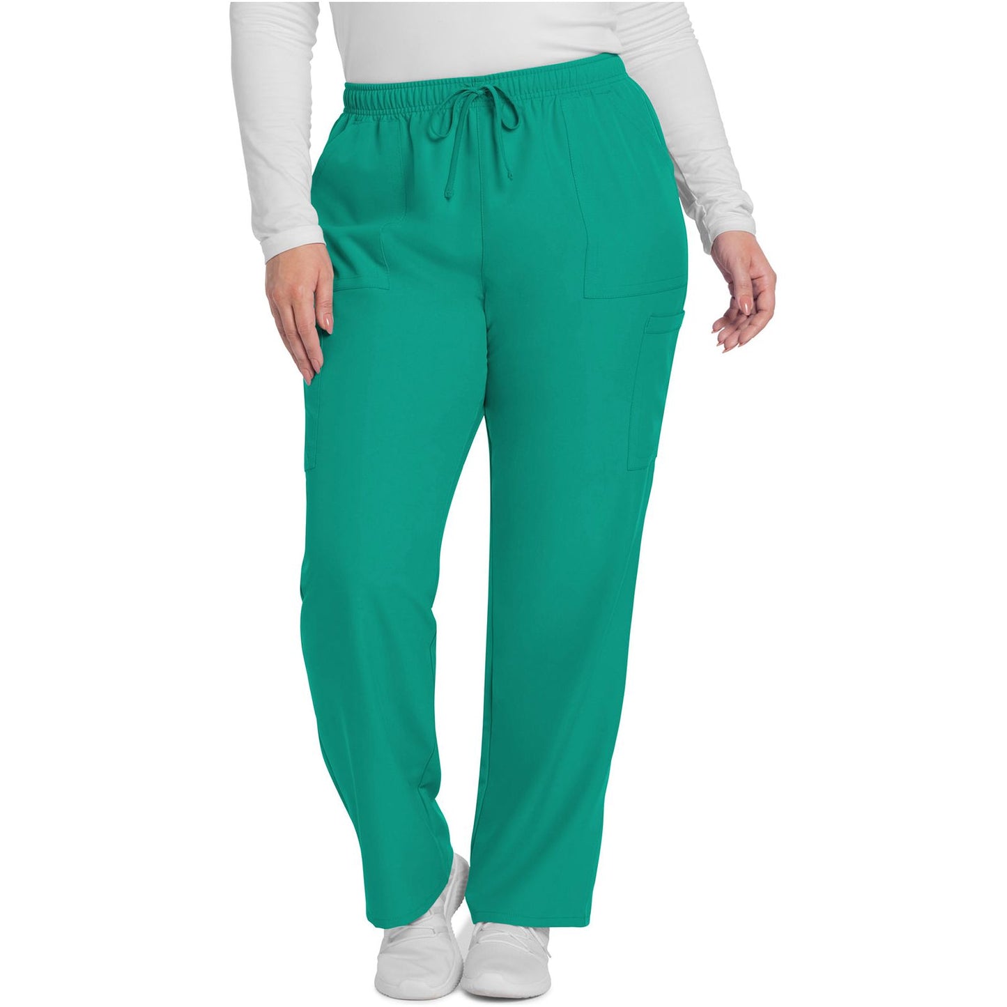 Mid Rise Pull-on Slim Leg Cargo Pant