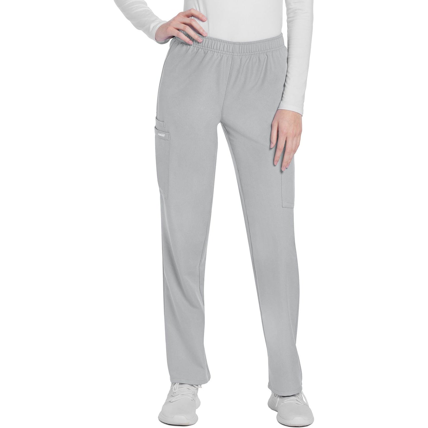 Mid Rise Pull-on Slim Leg Cargo Pant