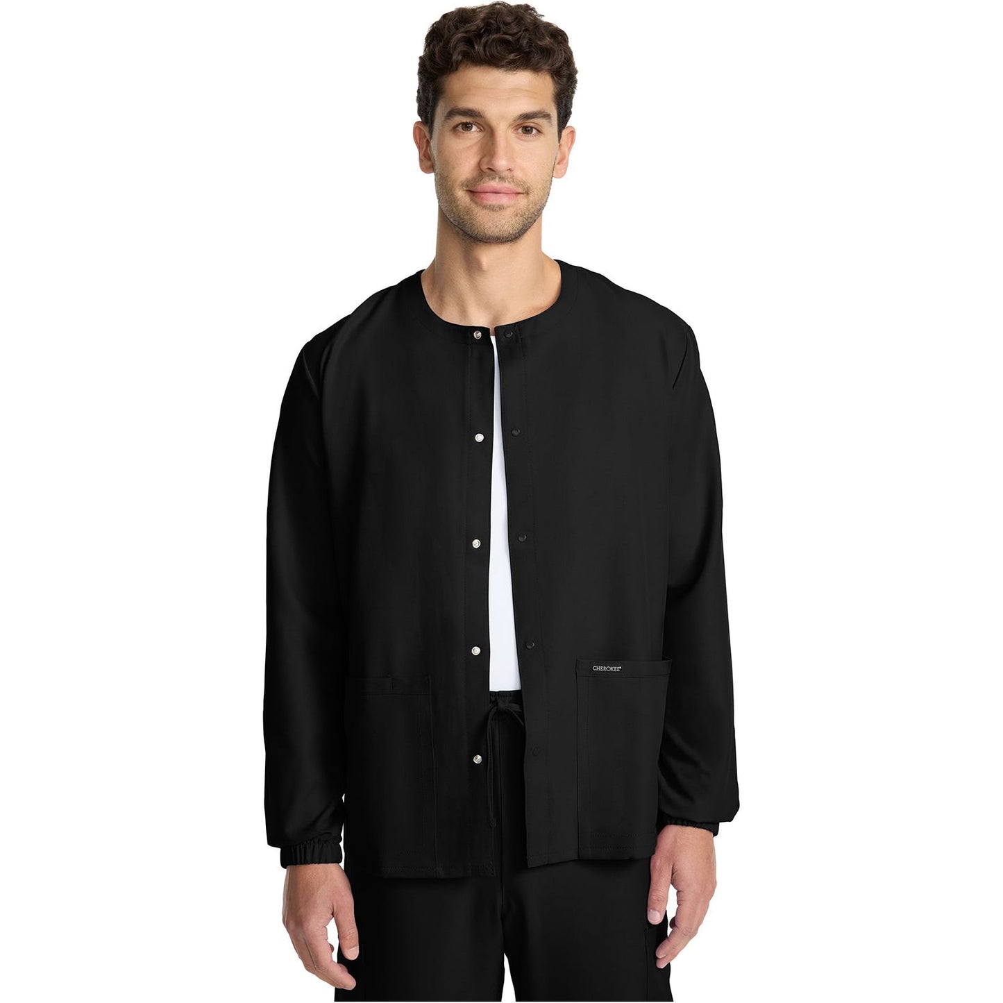 Unisex Snap Front Warm Up Jacket