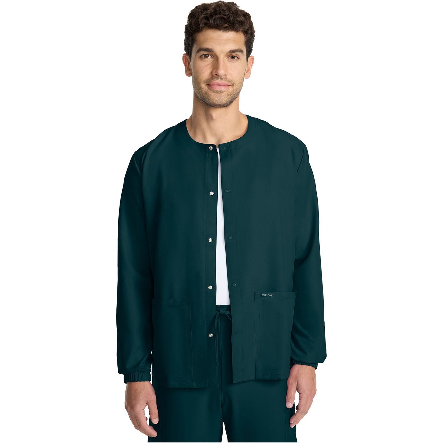 Unisex Snap Front Warm Up Jacket