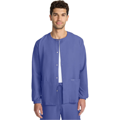 Unisex Snap Front Warm Up Jacket