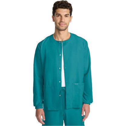 Unisex Snap Front Warm Up Jacket