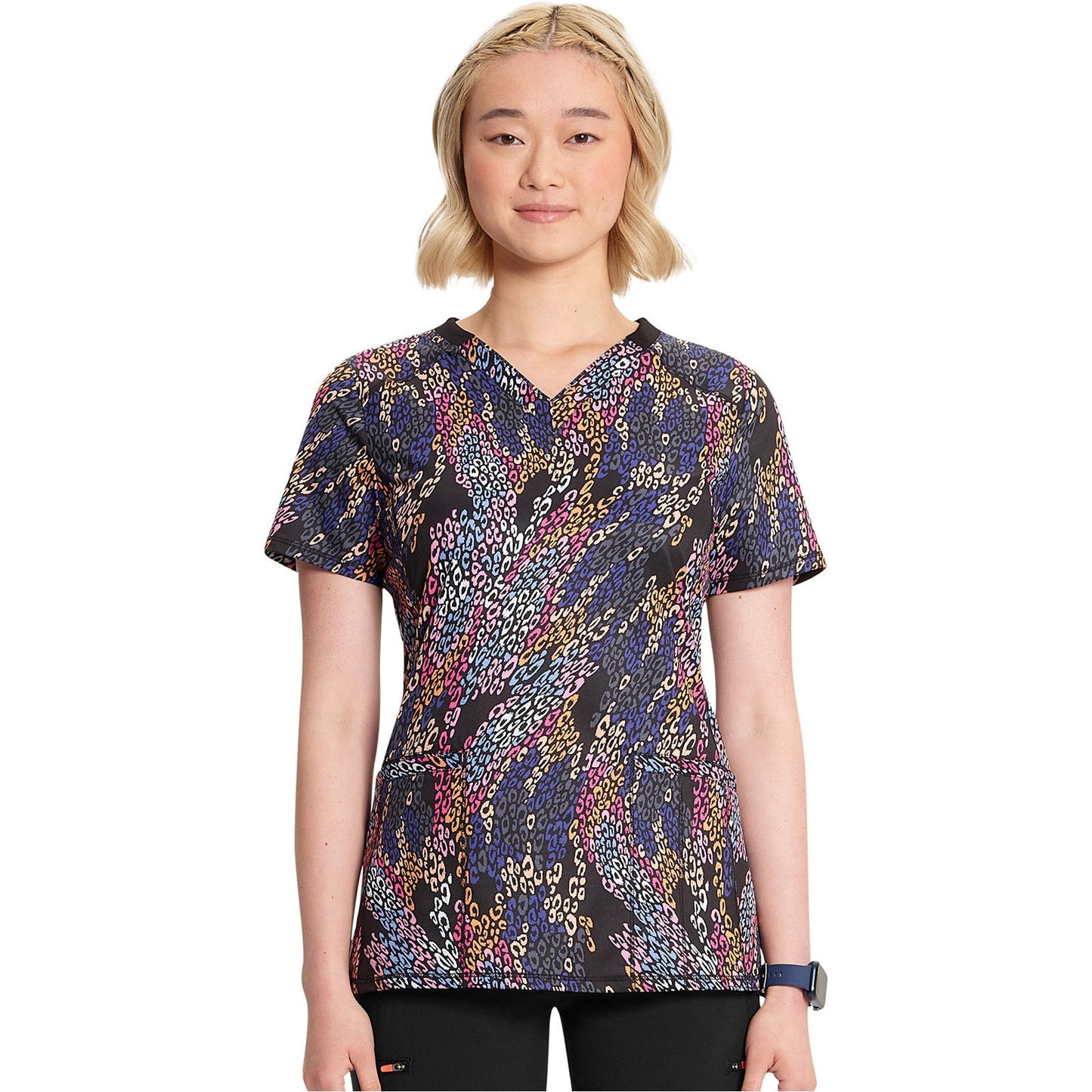 V-Neck Print Top