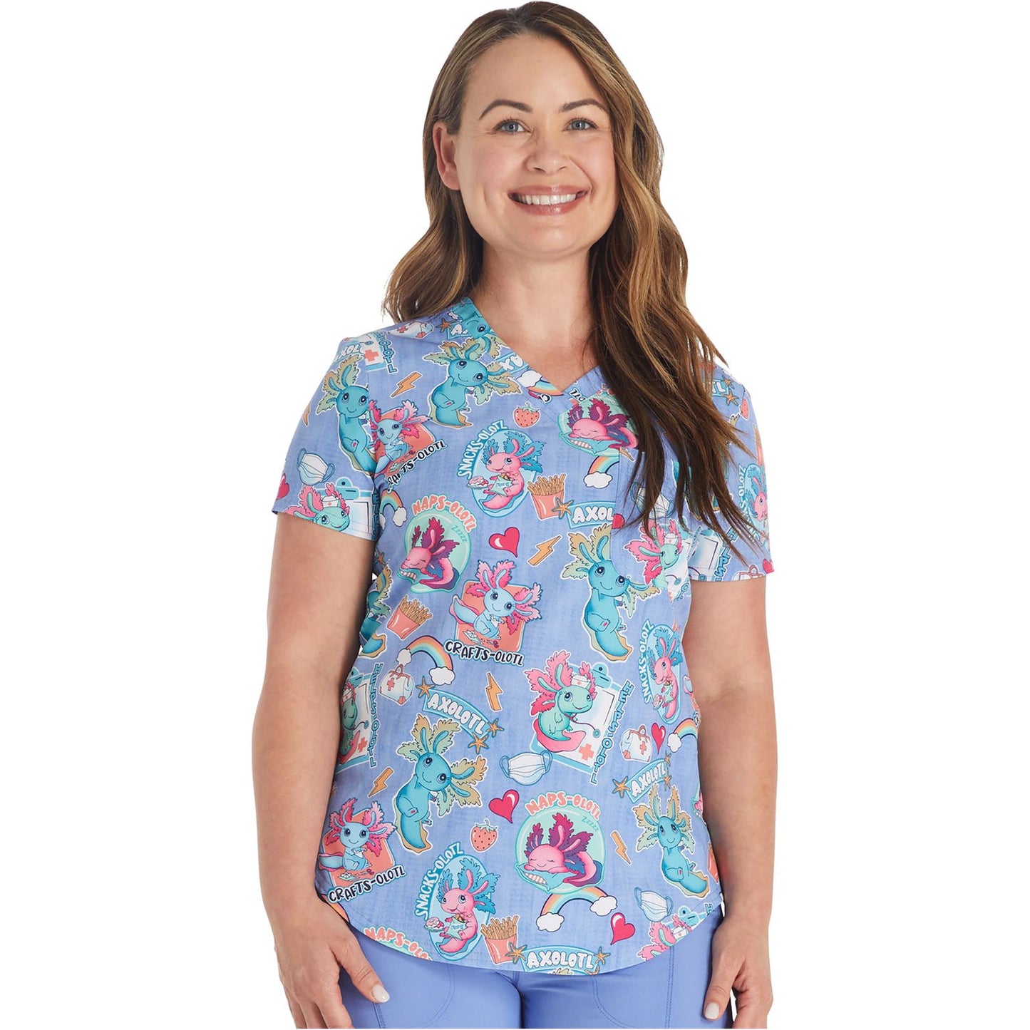 V-Neck Tuckable Print Top