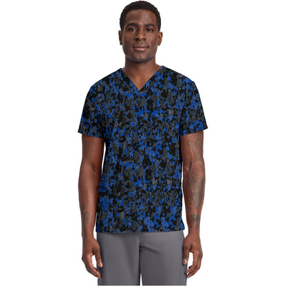 Unisex V-Neck Print Top