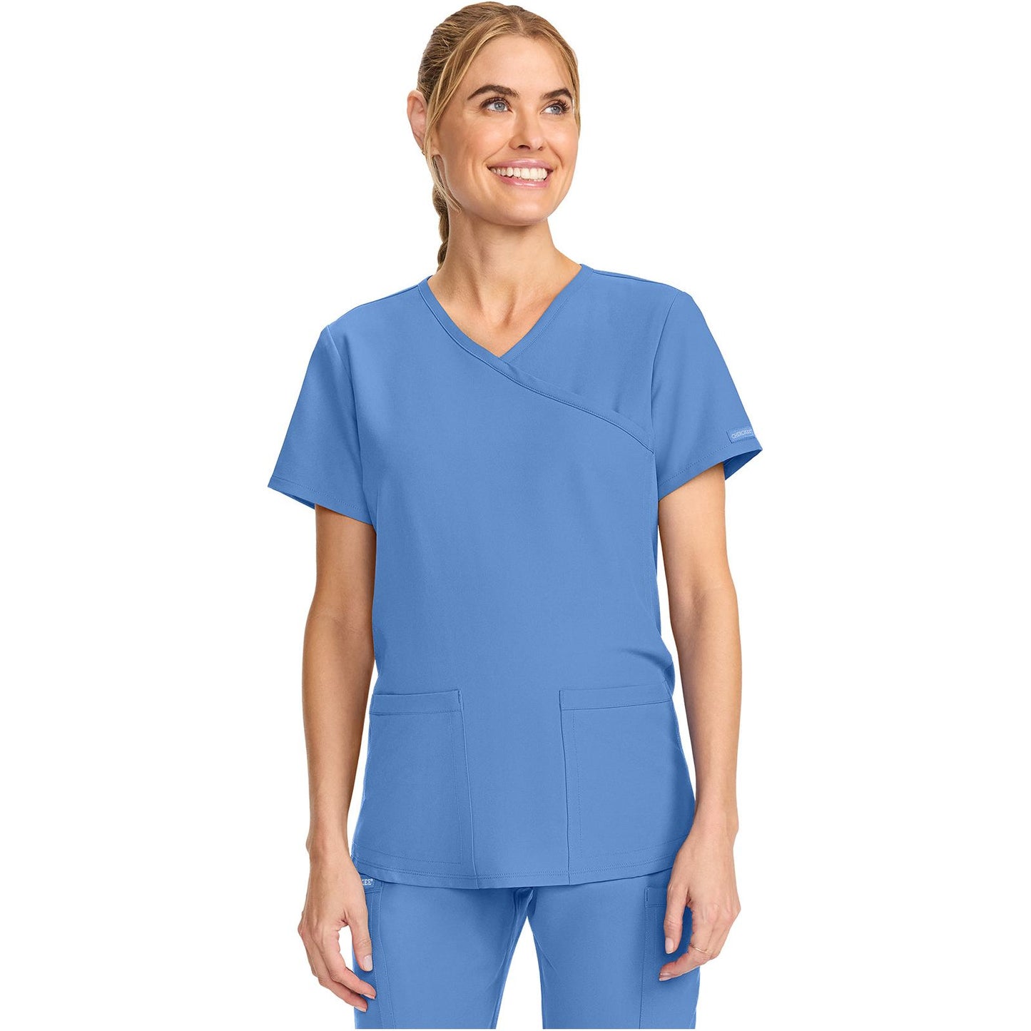 Maternity Mock Wrap V-Neck Top