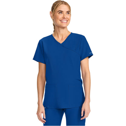 Maternity Mock Wrap V-Neck Top