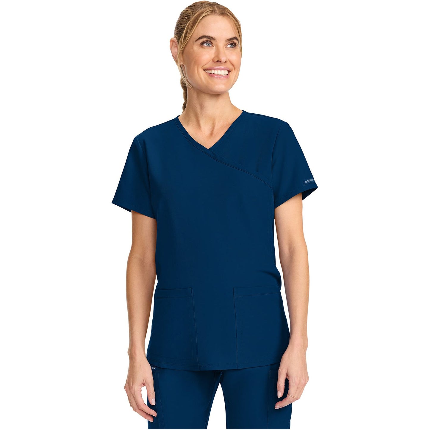 Maternity Mock Wrap V-Neck Top