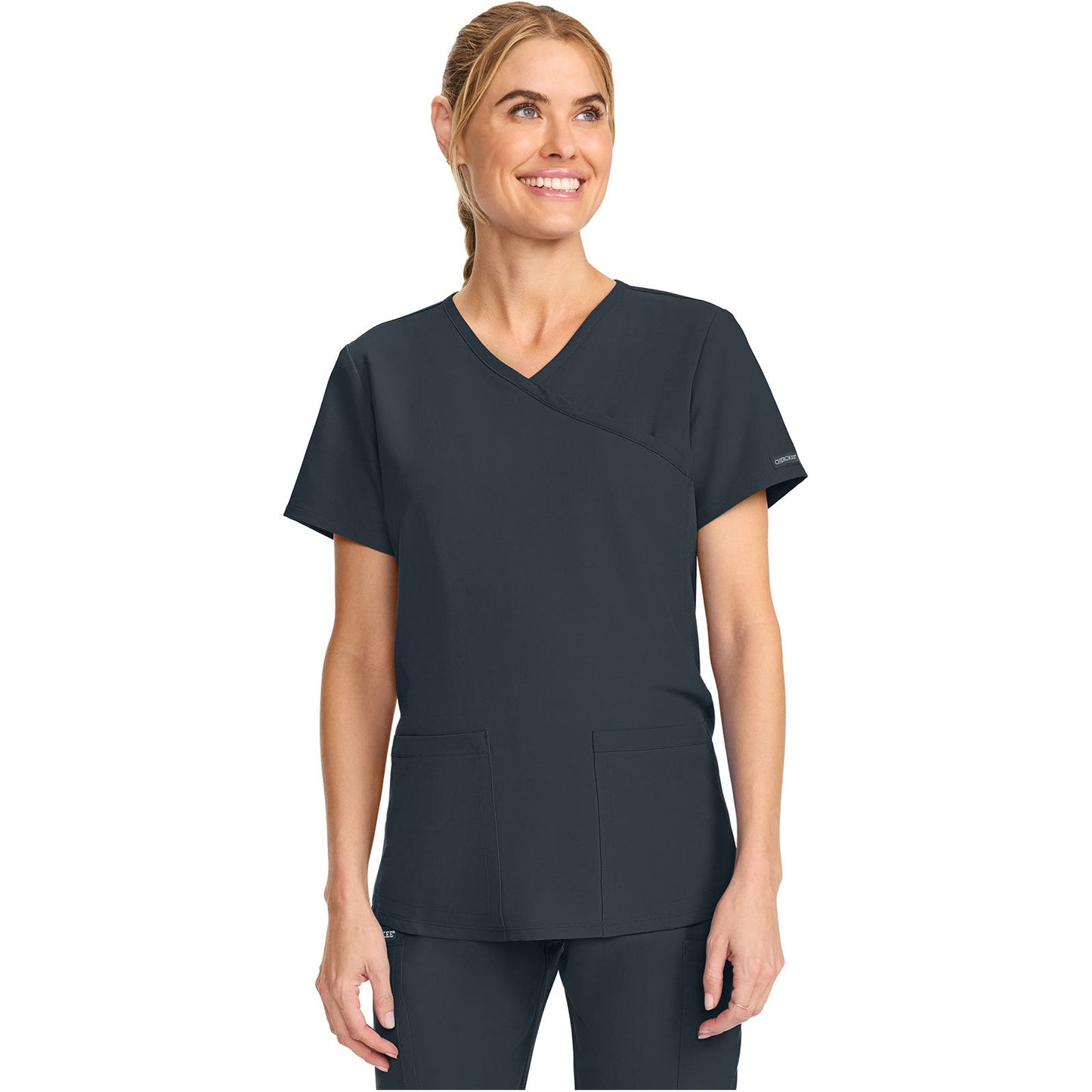 Maternity Mock Wrap V-Neck Top