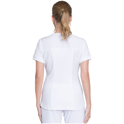 Zip Front V-Neck Top