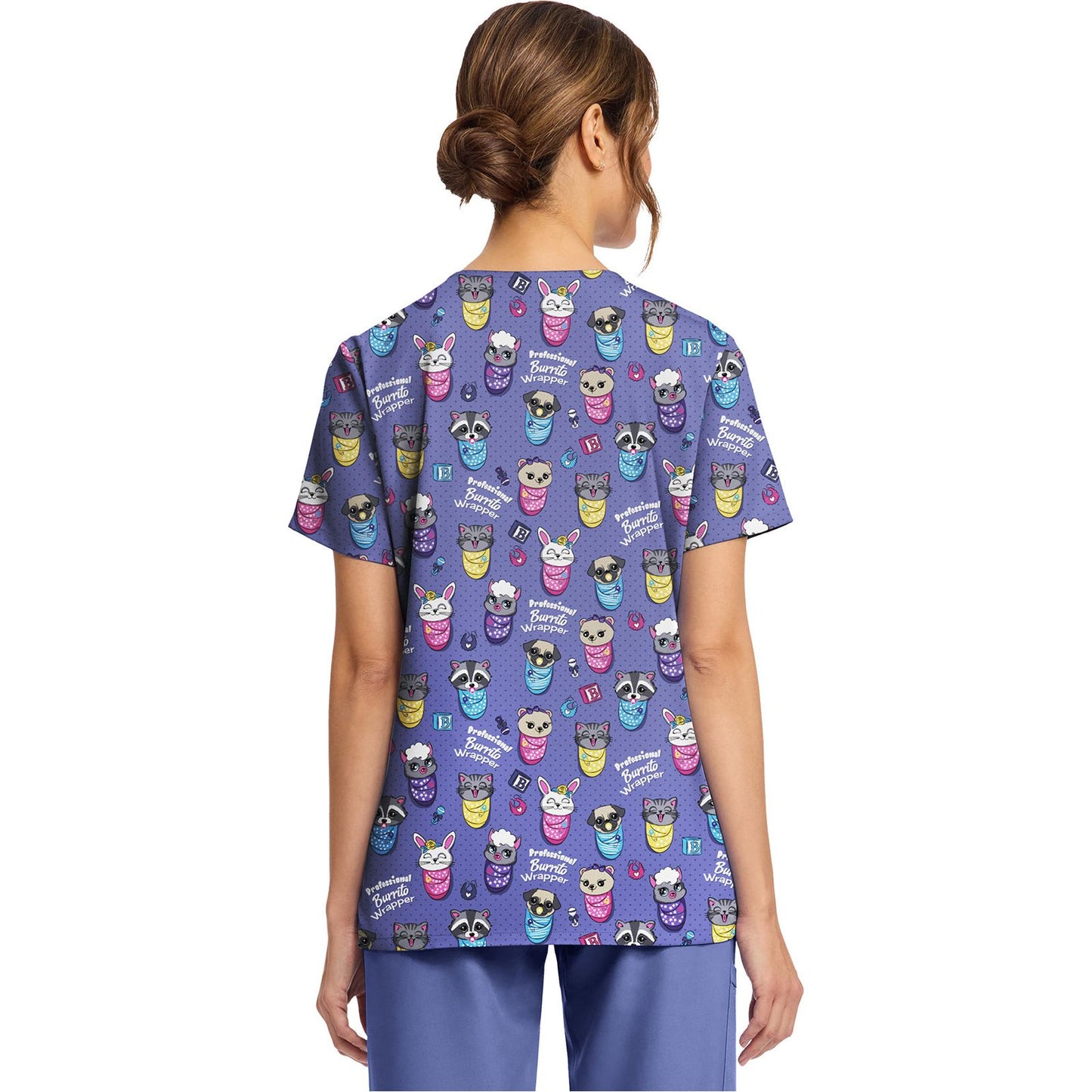 Women's Print V-Neck Top