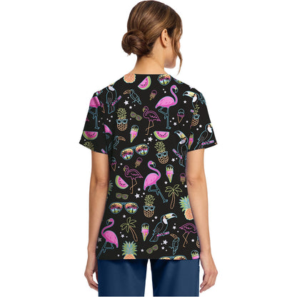 Women's Print V-Neck Top