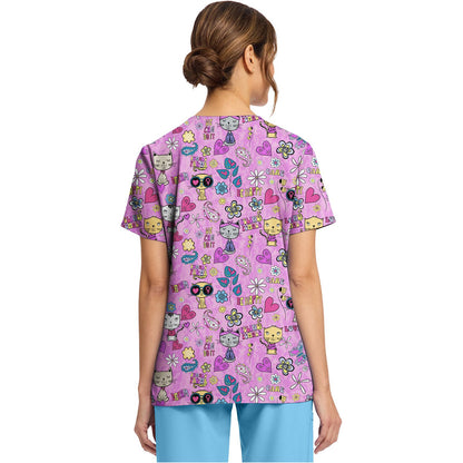 Women's Print V-Neck Top