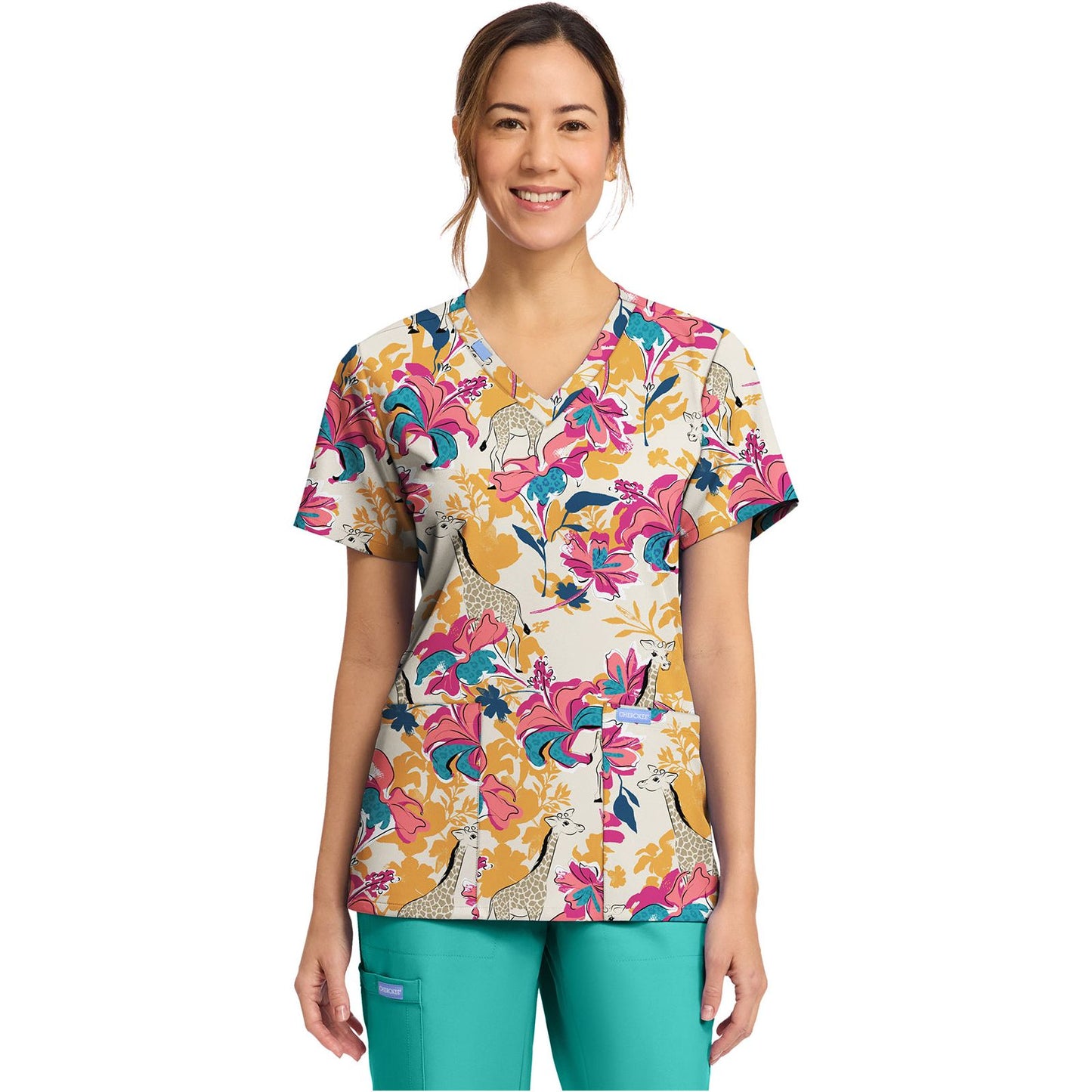 Women's Print V-Neck Top
