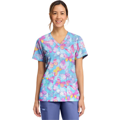 Women's Print V-Neck Top