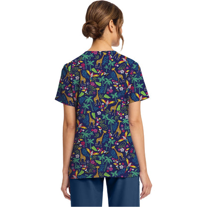 Women's Print V-Neck Top