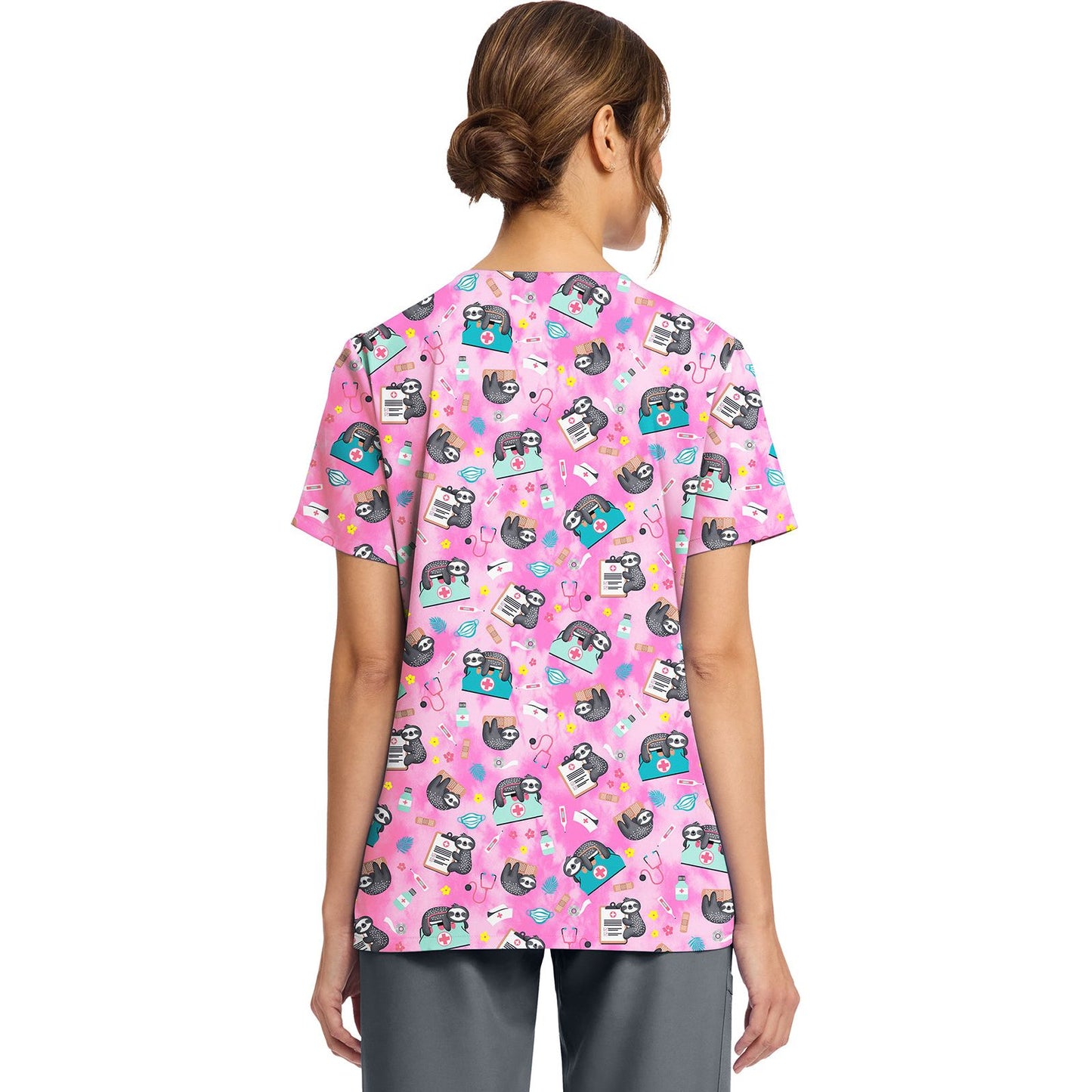 Women's Print V-Neck Top