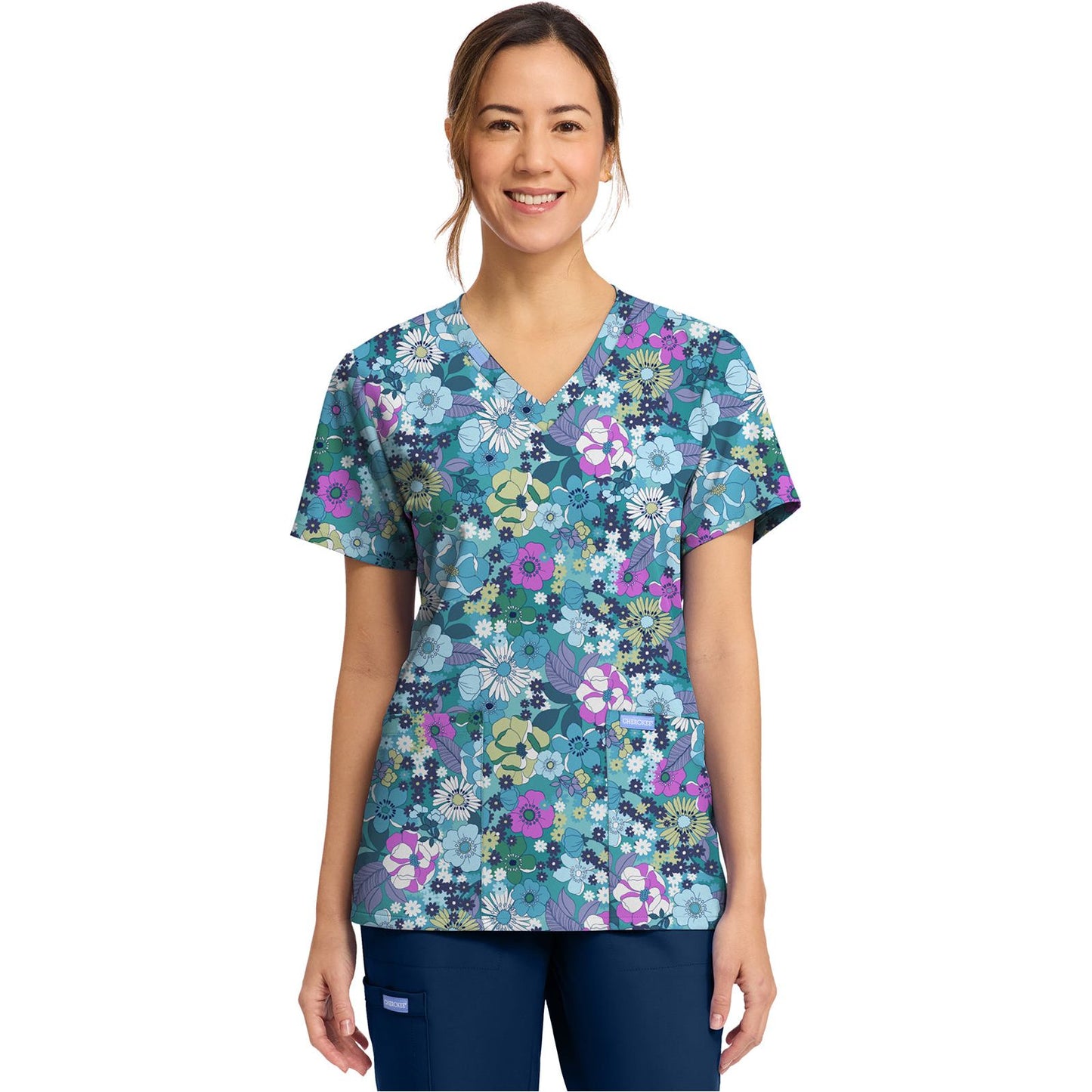 Women's Print V-Neck Top