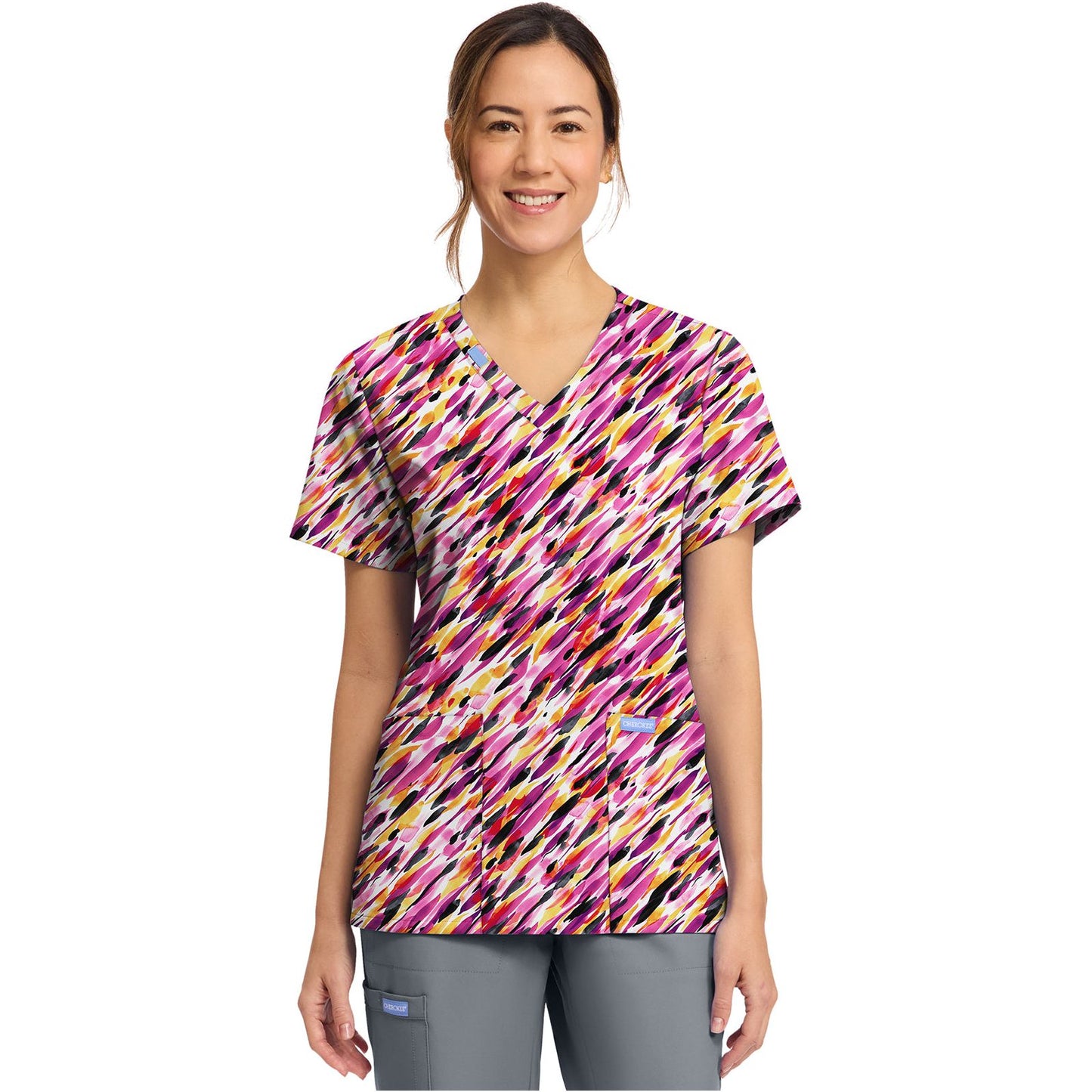 Women's Print V-Neck Top