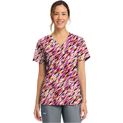 Women's Print V-Neck Top
