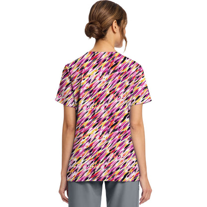 Women's Print V-Neck Top