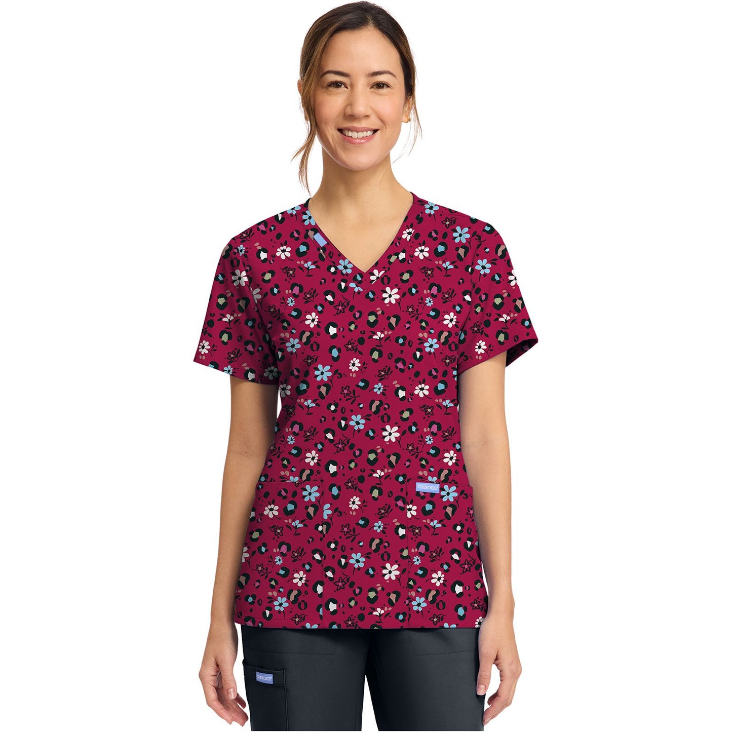 Women's Print V-Neck Top