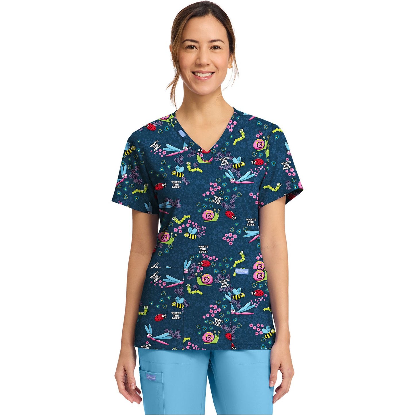 Women's Print V-Neck Top