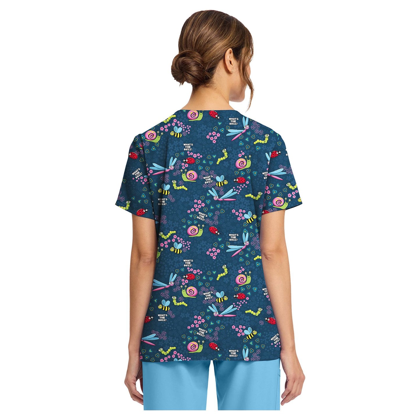 Women's Print V-Neck Top