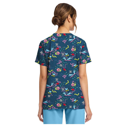 Women's Print V-Neck Top
