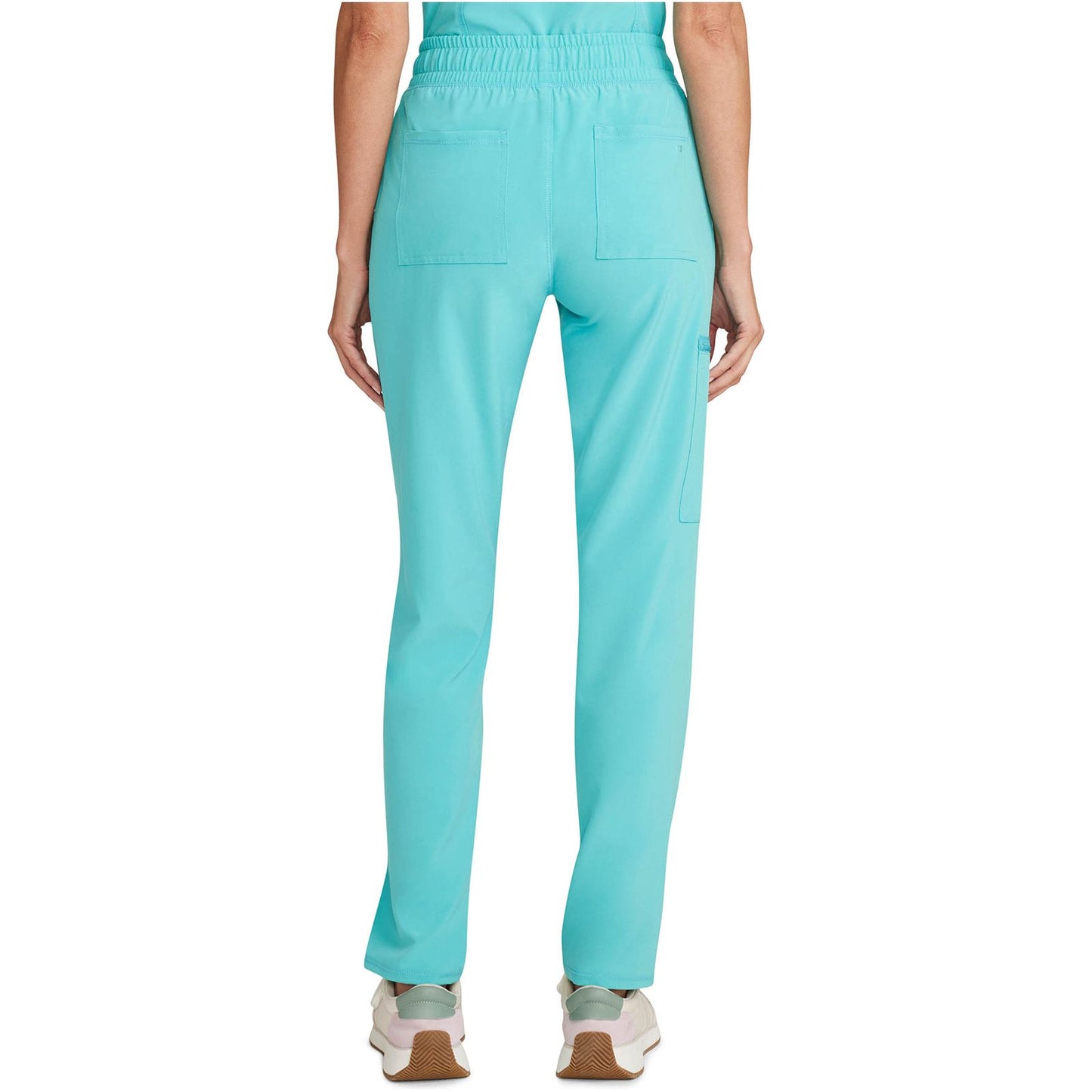 Mid Rise Drawstring Tapered Leg Pant